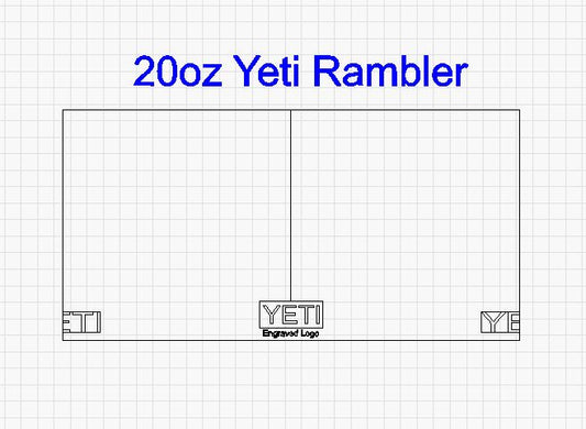 Yeti Rambler 20oz Template