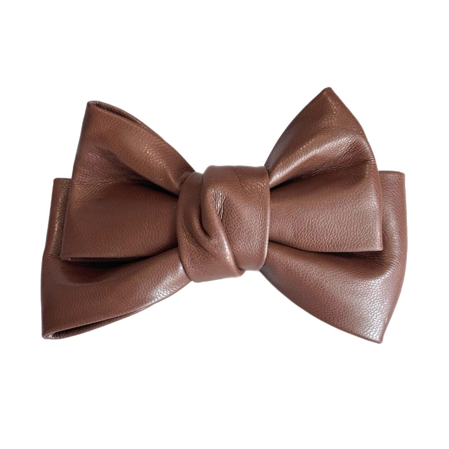 Faux Leather Tumbler Bow