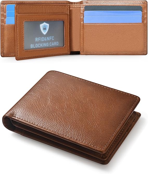 Luxury Leather Laser-Engraved Men’s Wallet