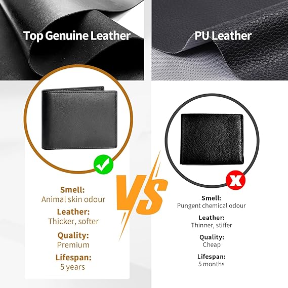Luxury Leather Laser-Engraved Men’s Wallet