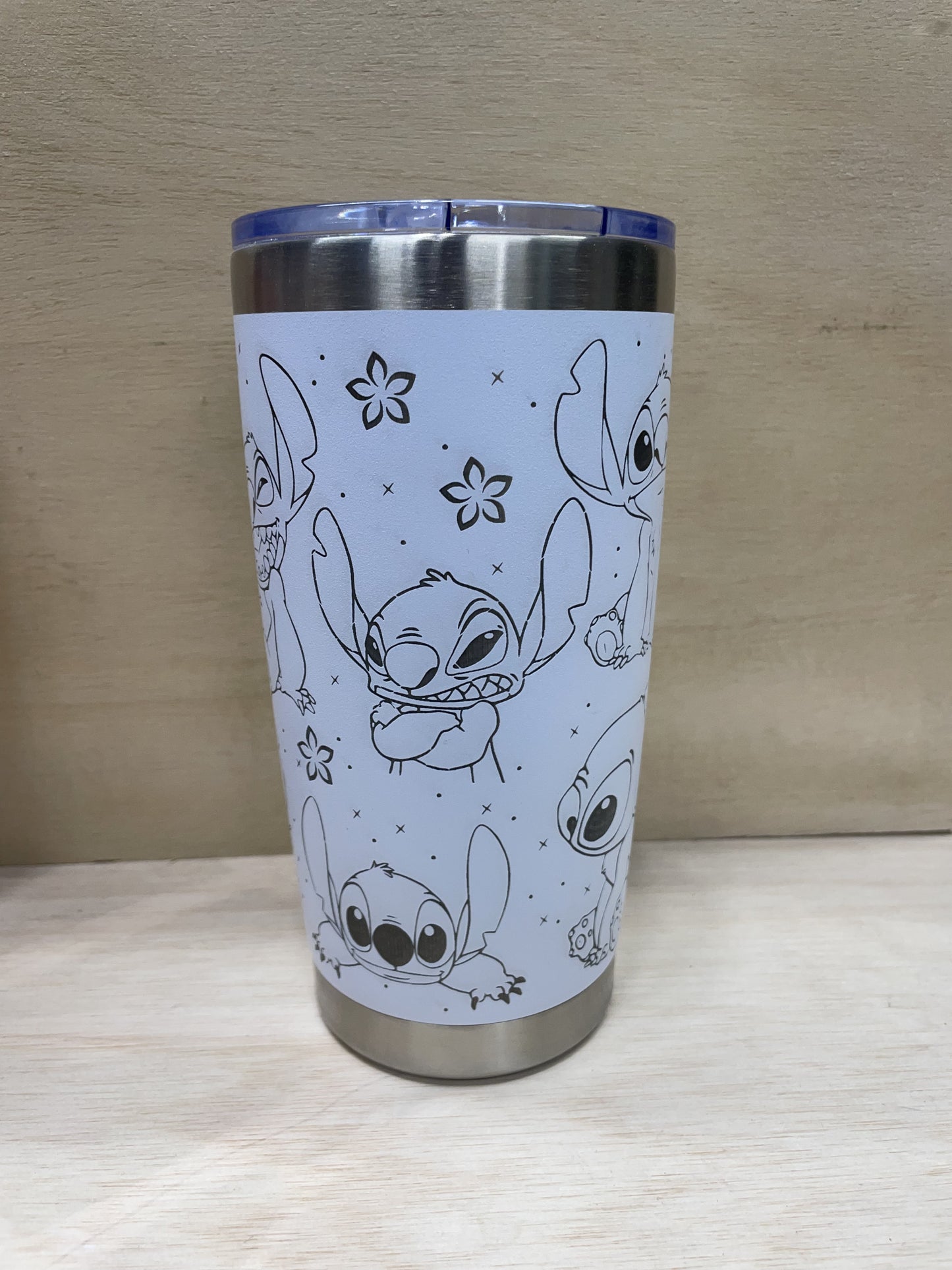 Hawaiian Alien Laser Engraved Travel Tumbler - Clearance