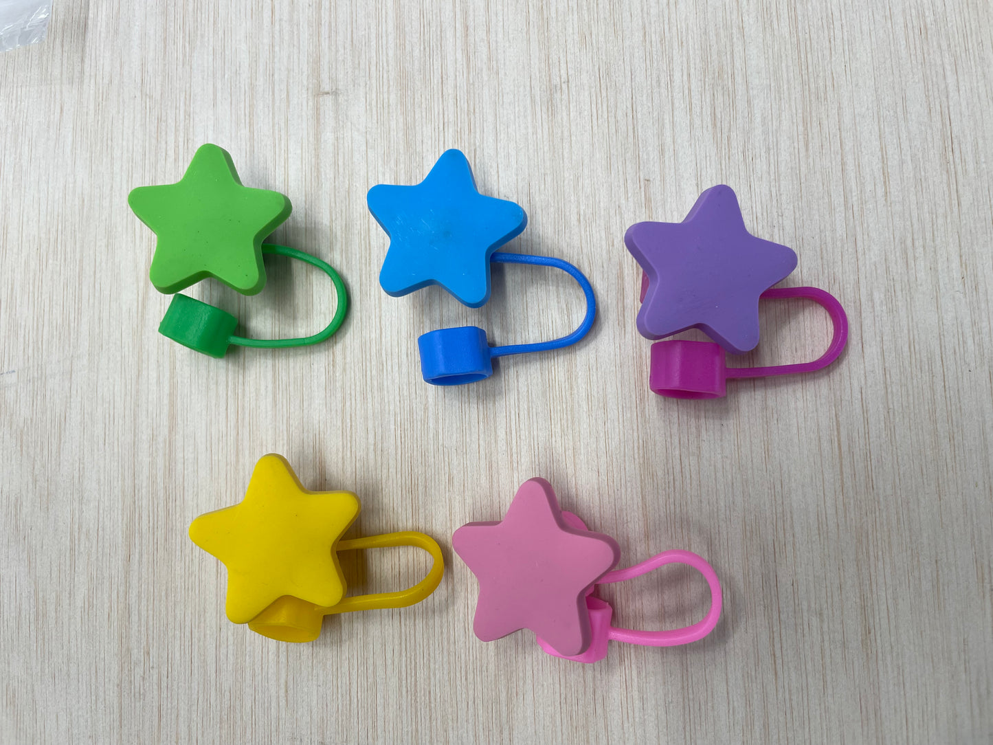 Star Shaped Silicone Straw Cap