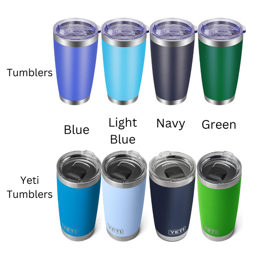 Baseball Sports Doodles Laser Engraved Travel Tumblers (Yeti)