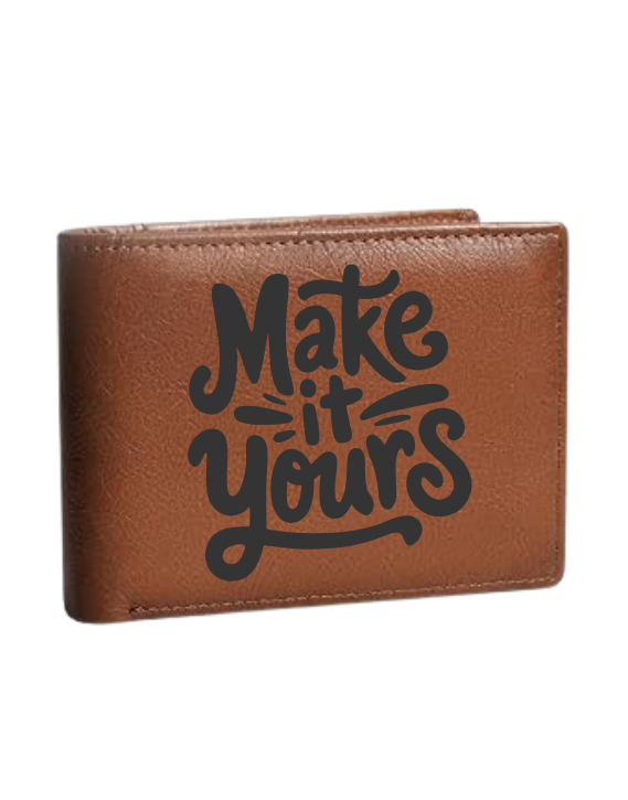 Luxury Leather Laser-Engraved Men’s Wallet