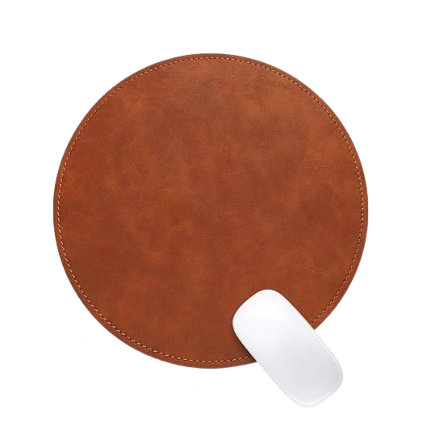Personalized PU Leather Mousepad – Round or Rectangle