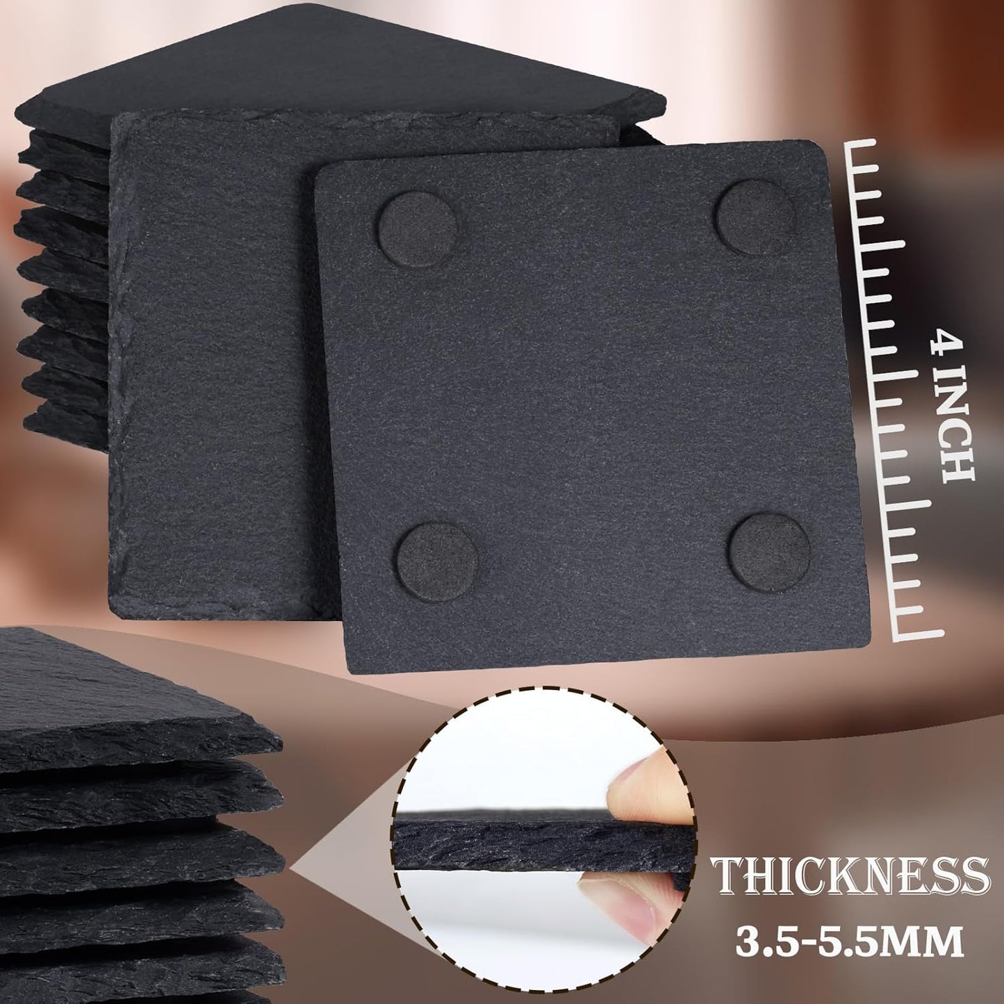 Laser Engraved Slate Coasters