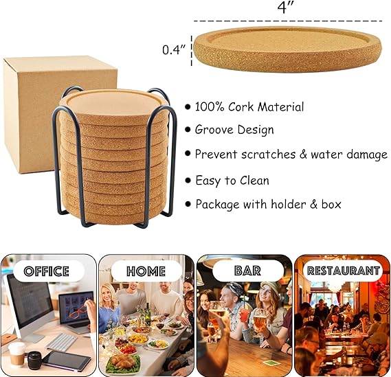 Personalized Cork Coasters