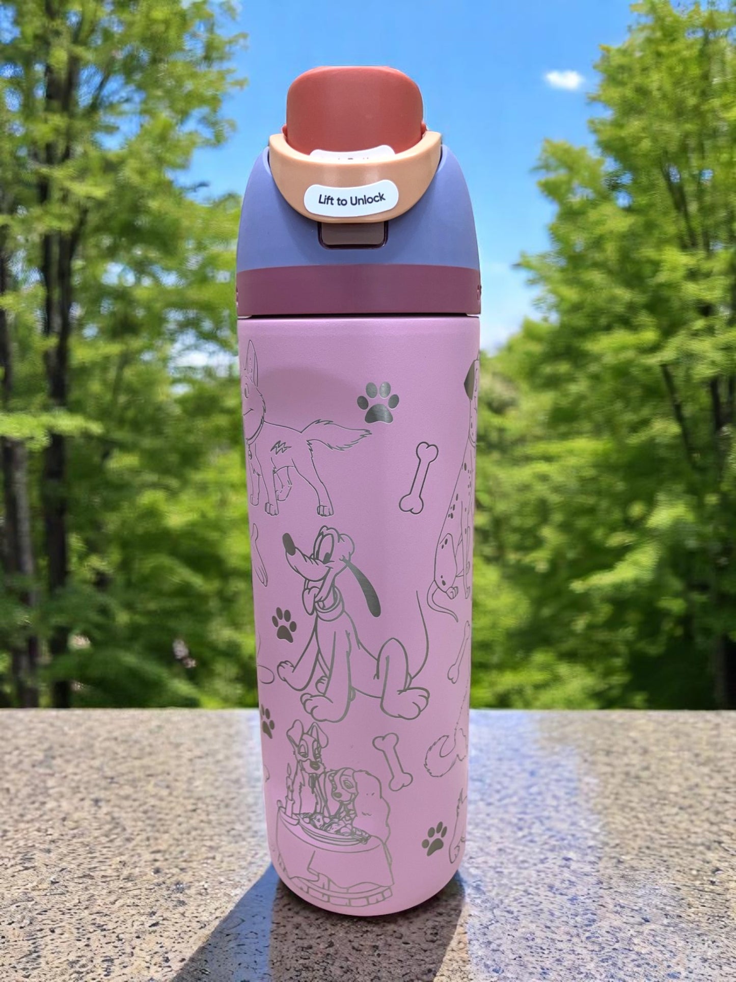 Famous Dogs - Laser Engraved Owala Bottle