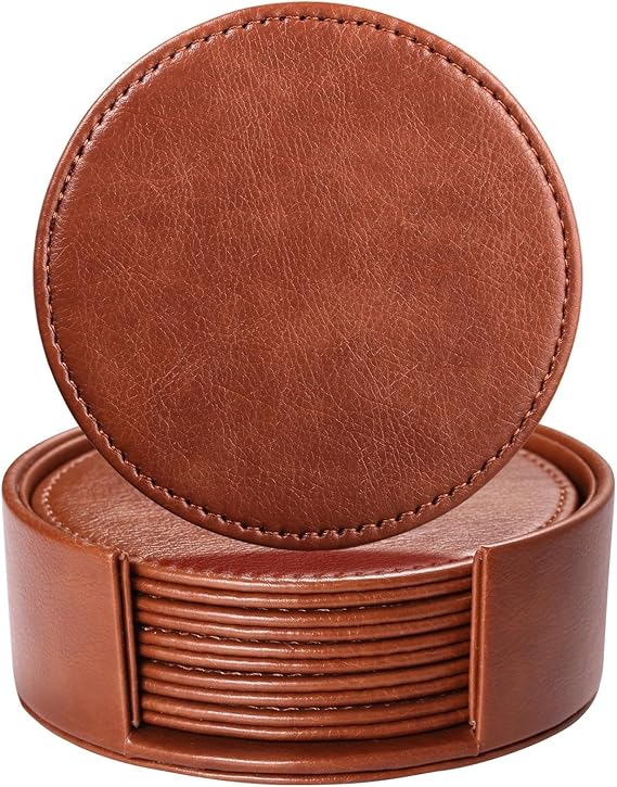 Personalized Engraved Leatherette Coasters