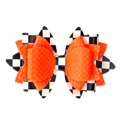NEON CHECKERS Tumbler Bow