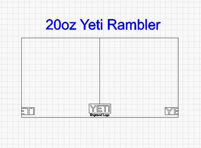 Yeti Rambler 20oz Template