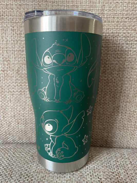 Laser Engraved Stitch Tumbler