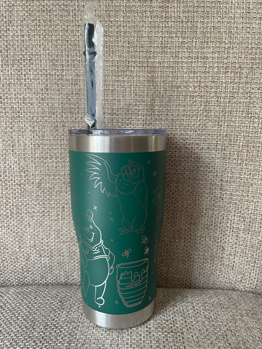 Laser Engraved Winnie the Pooh Tumbler