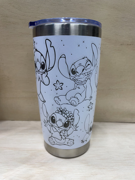 Hawaiian Alien Laser Engraved Travel Tumbler - Clearance