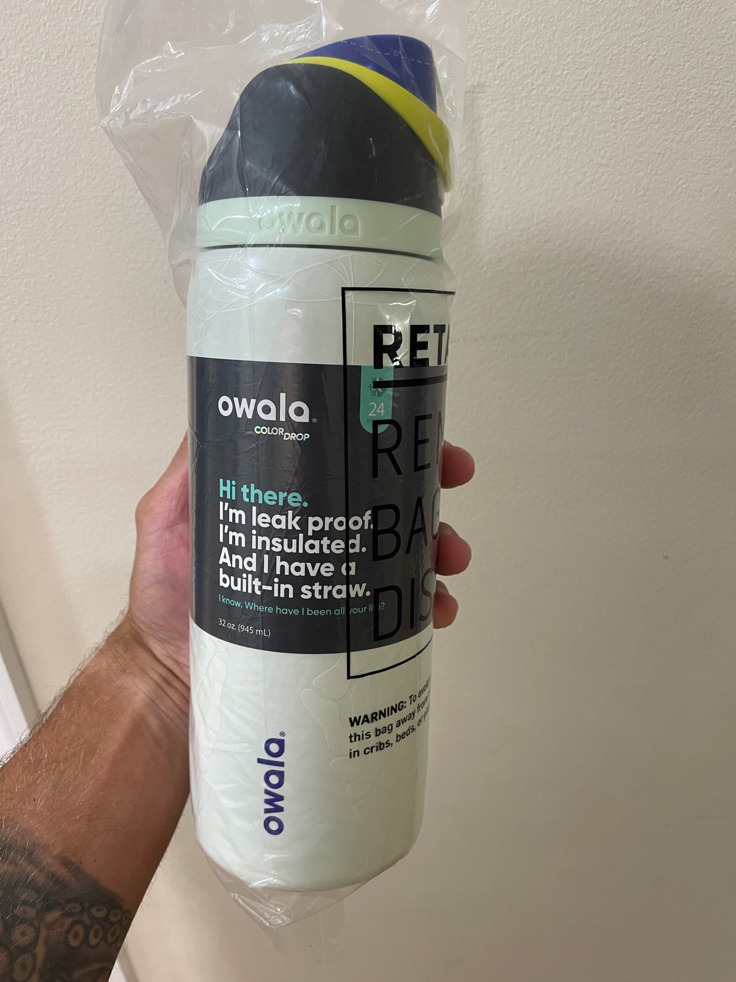 R.I.P Color Drop (Limited Edition, Glow-In-The-Dark) - 32oz Owala Tumbler