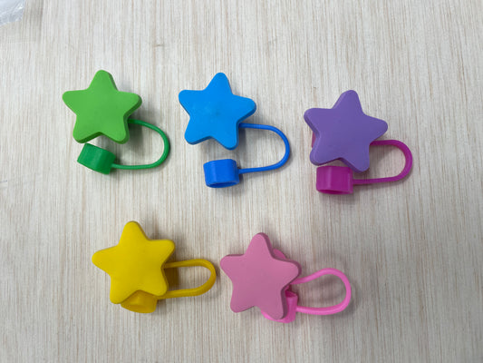 Star Shaped Silicone Straw Cap