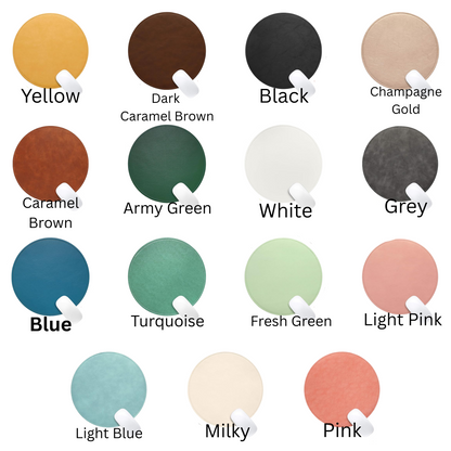 Personalized PU Leather Mousepad – Round or Rectangle