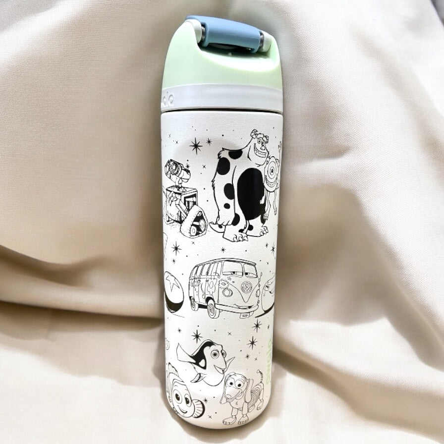 Movie Characters Laser Engraved Owala Bottle - Ball & Lamp Movies