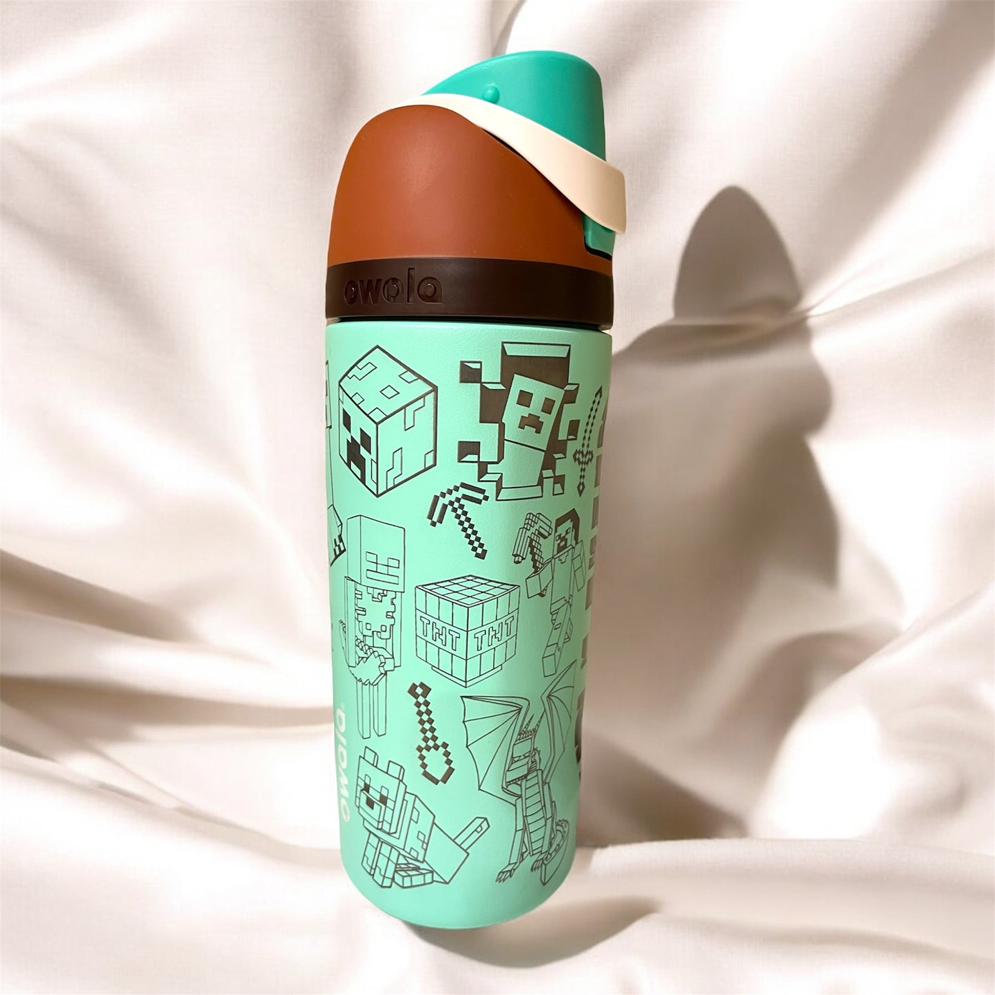 Block Building Laser Engraved Owala Bottle (Personalized w/ Name)