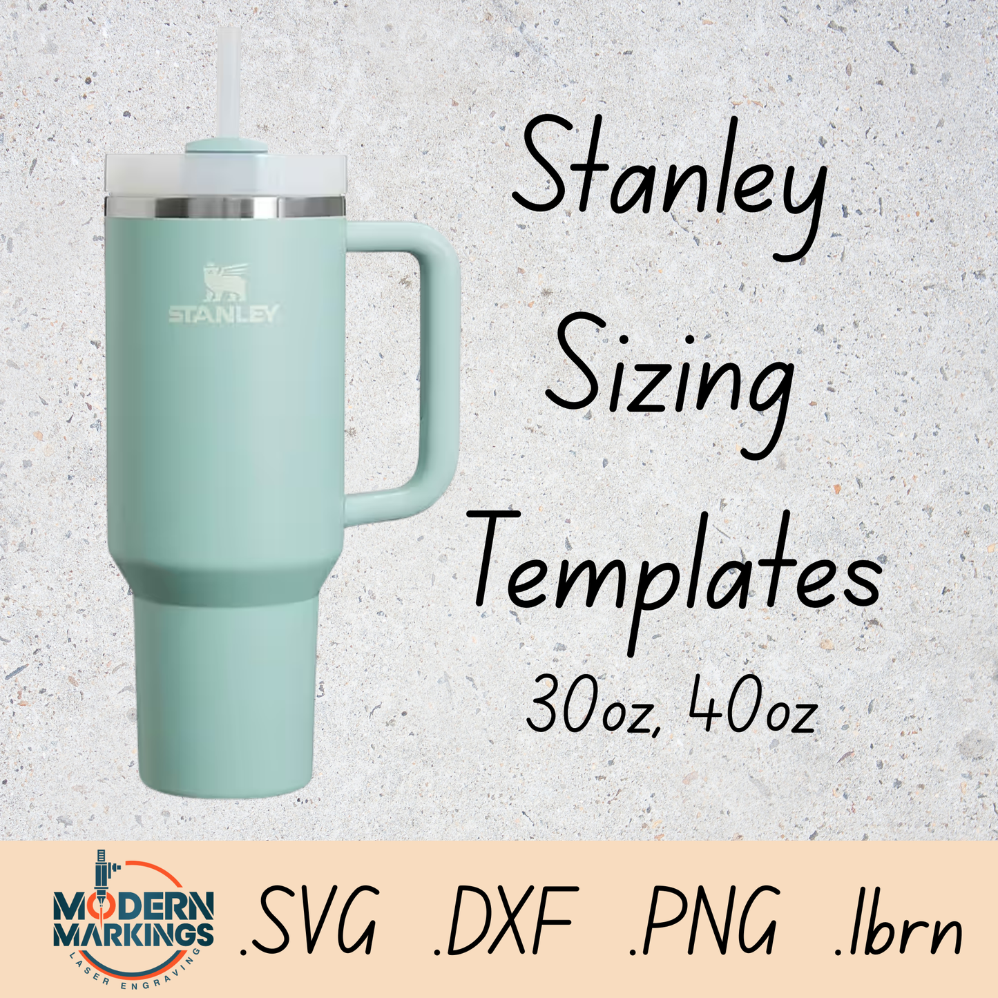 Stanley Quencher Template (30oz, 40oz)