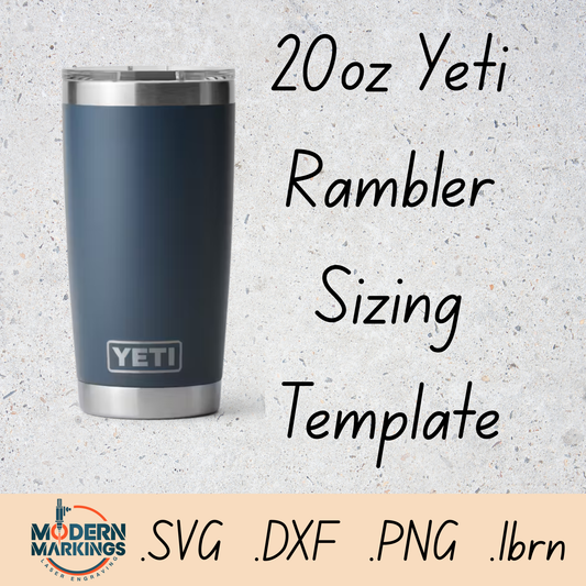 Yeti Rambler 20oz Template