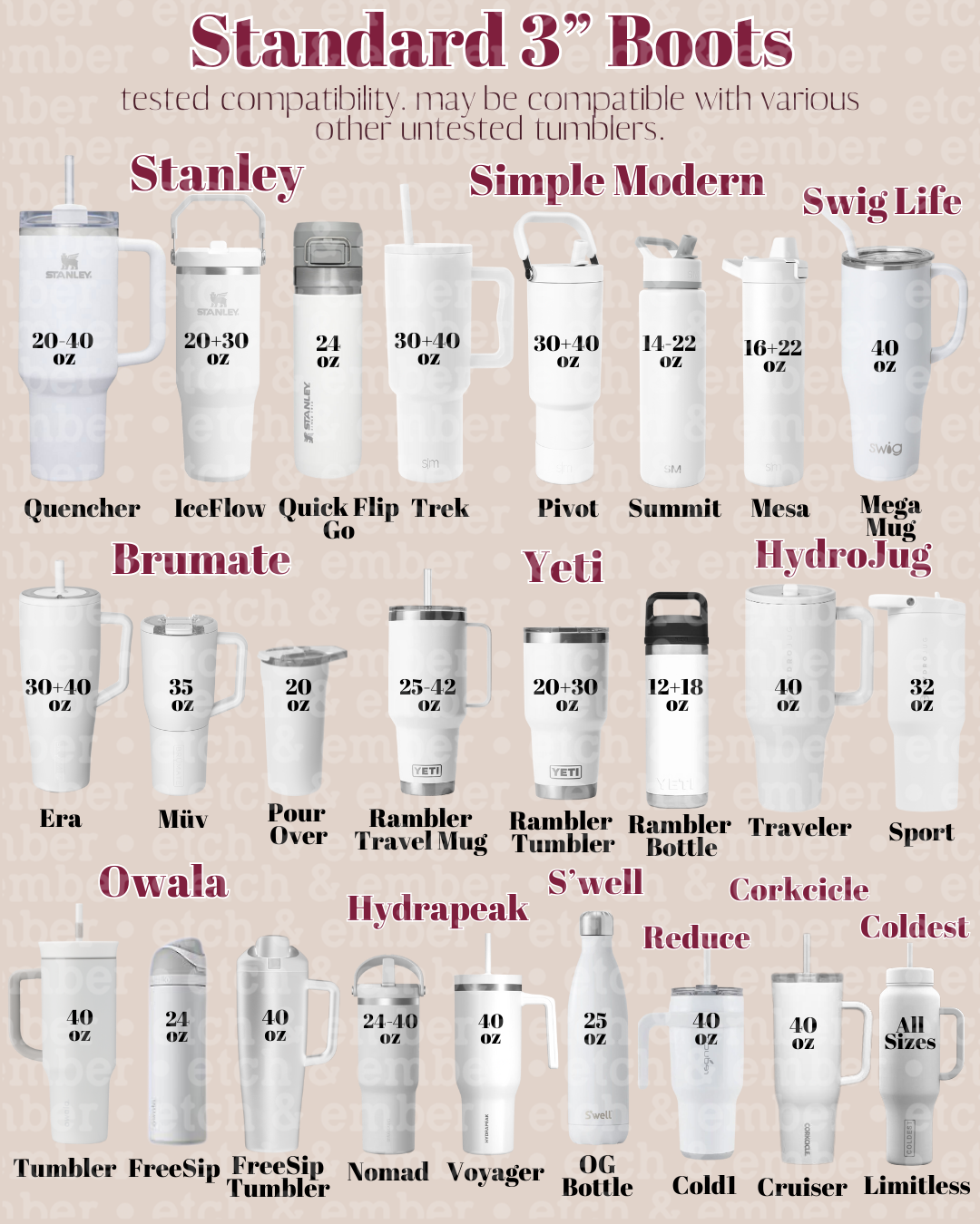 Clear Snowmen Tumbler Boot -fits 20-40oz