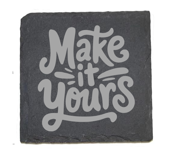 Laser Engraved Slate Coasters