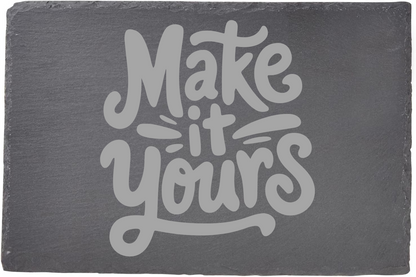 Laser Engraved Slate Charcuterie Cheeseboard / Serving Tray