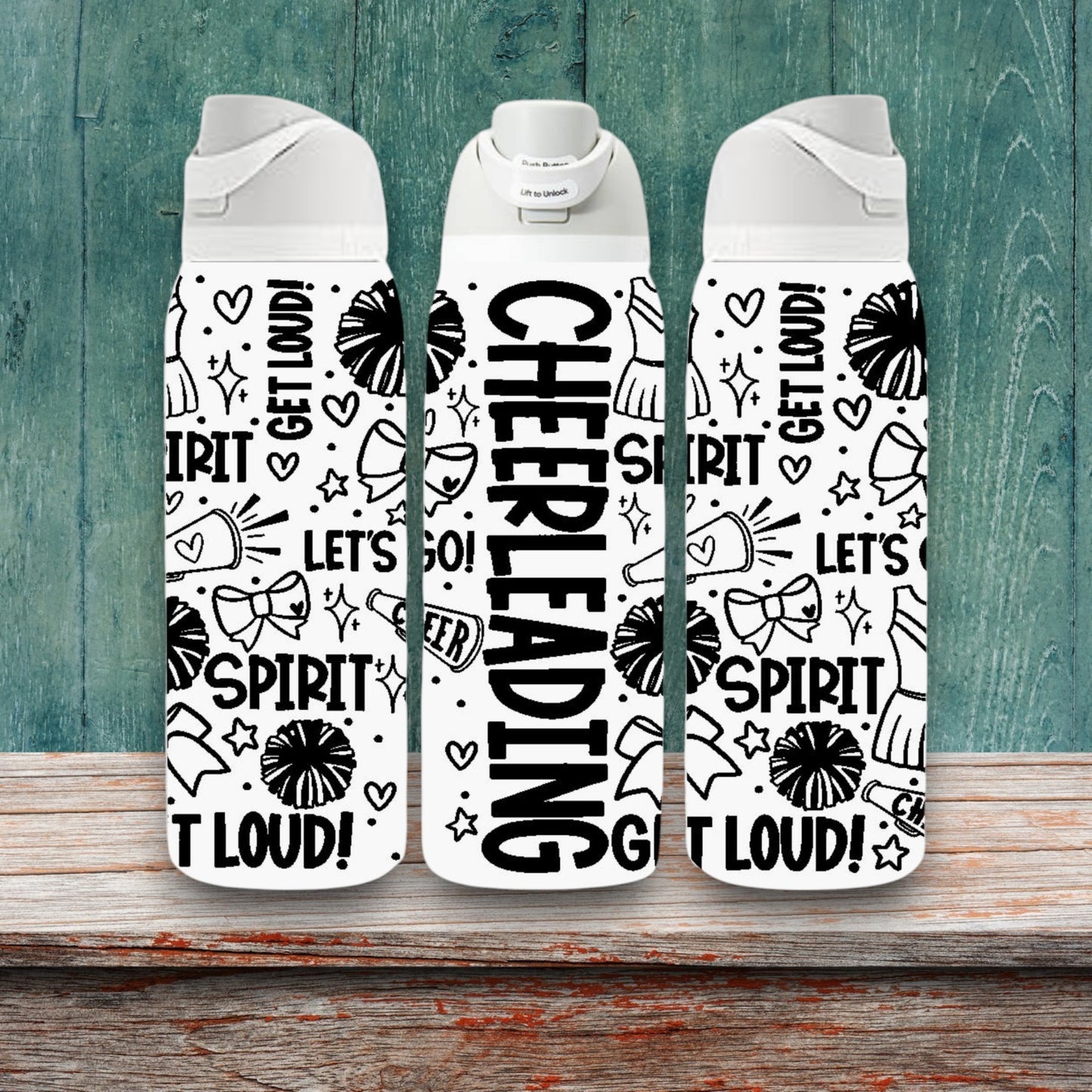 Cheerleading Laser Engraved Owala Bottle - Sports Team Cheer Dance Squad