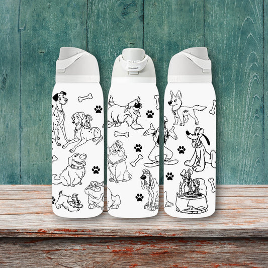 Famous Dogs - Laser Engraved Owala Bottle