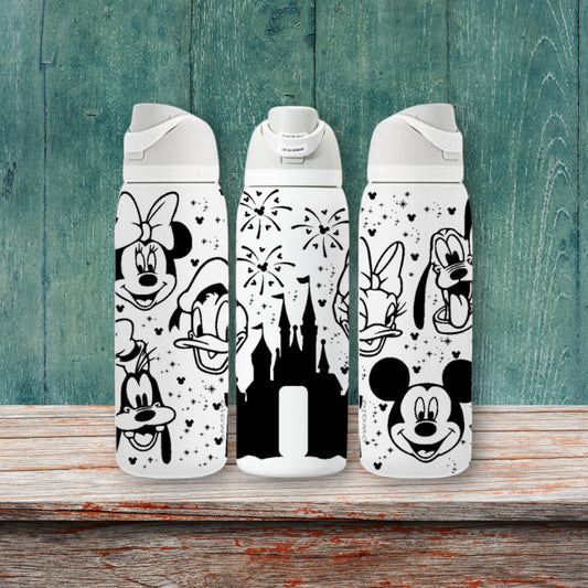 Magical Mouse & Friends - Laser Engraved Owala Bottle