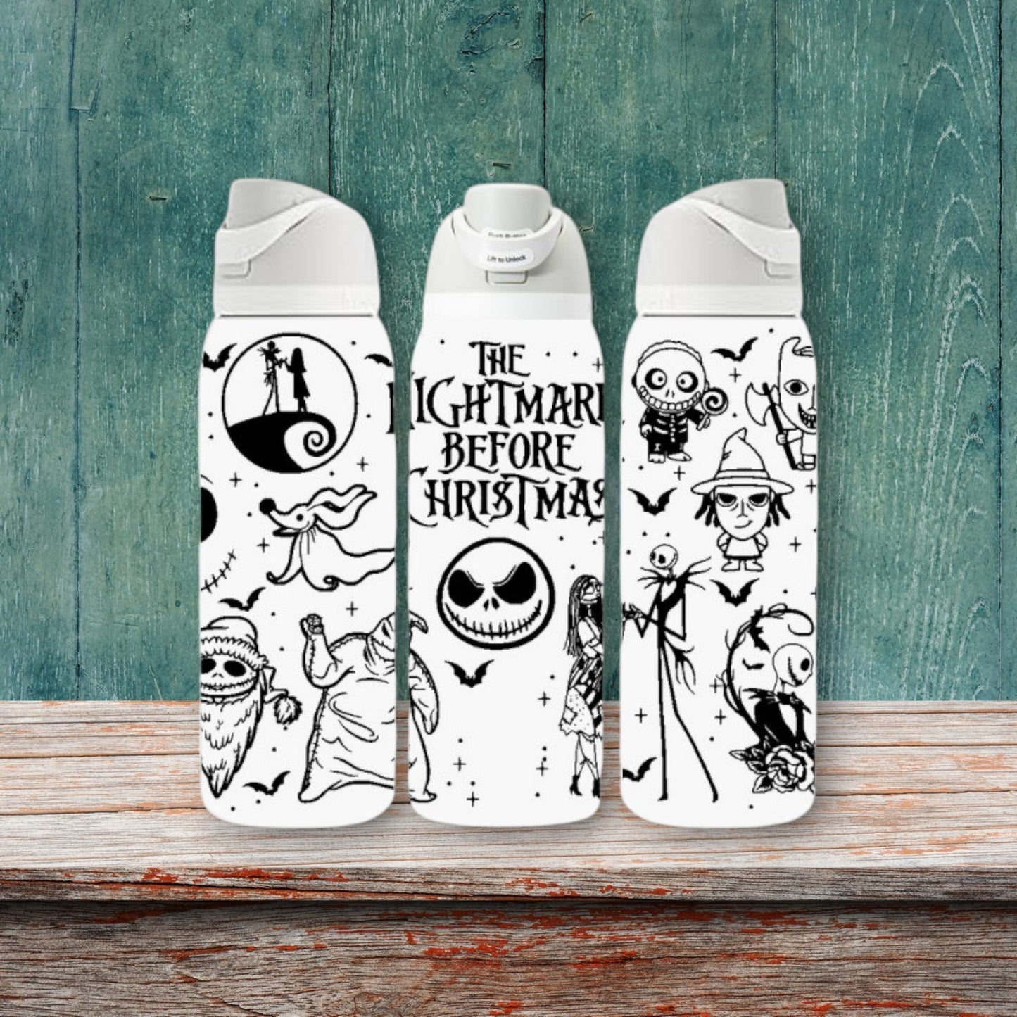 Christmas & Halloween Themed - Laser Engraved Owala Bottle