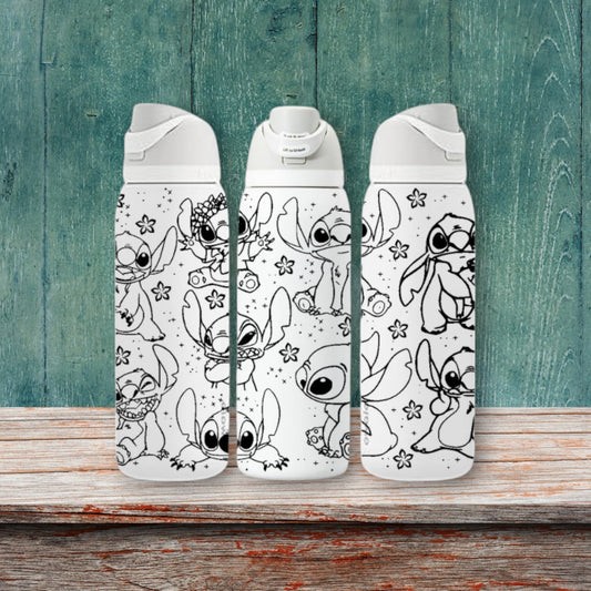 Hawaiian Alien - Laser Engraved Owala Bottle