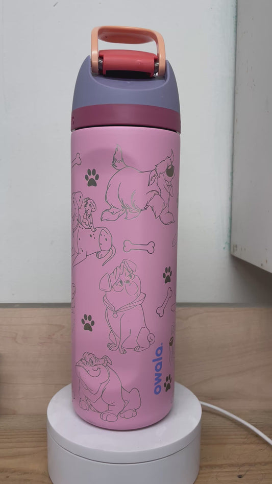 Famous Dogs - Laser Engraved Owala Bottle