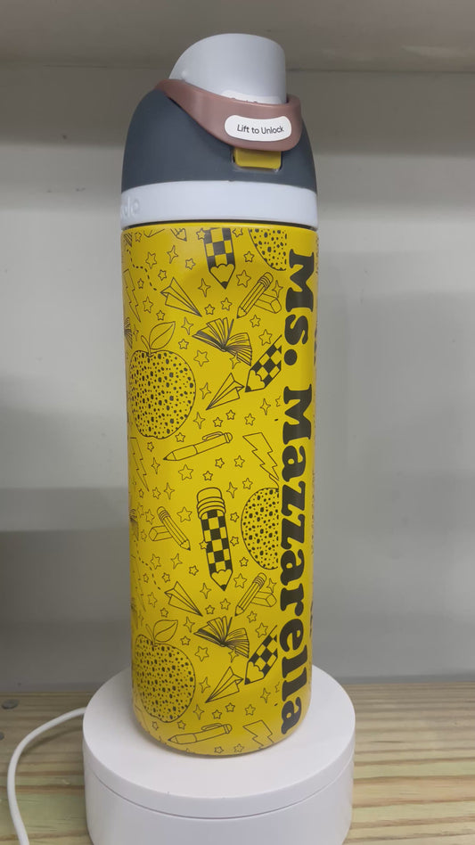 Personalized Teacher (w/ Name) Laser Engraved Owala Bottle