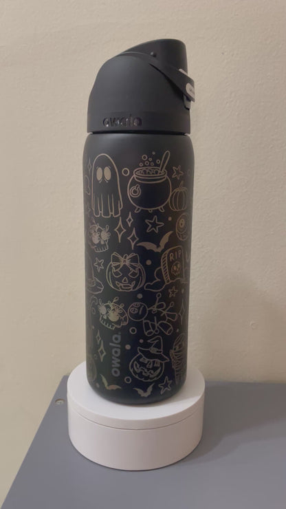 Halloween Doodles Laser Engraved Stanley Quencher
