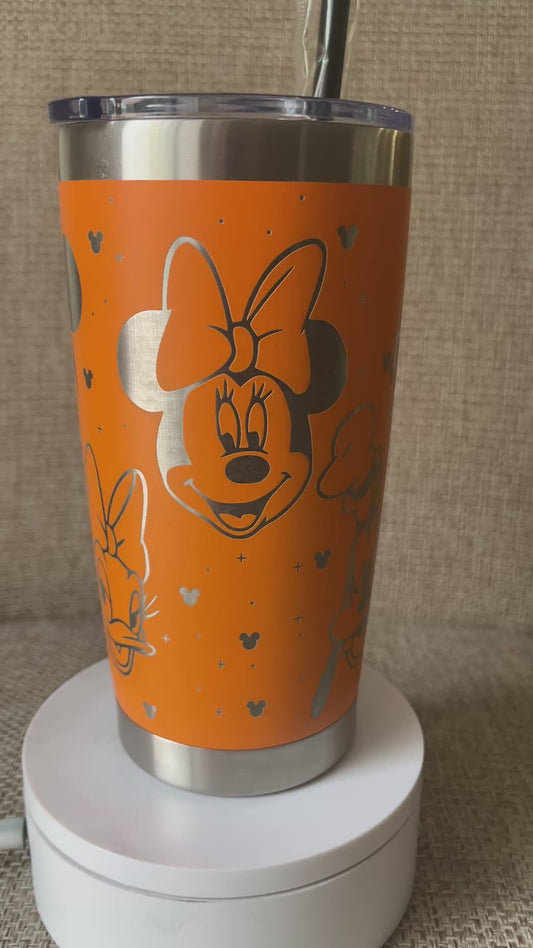 Laser Engraved Mickey & Friends Tumbler