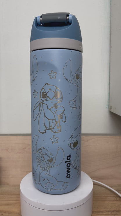 24oz Hawaiian Alien - Laser Engraved Owala Bottle