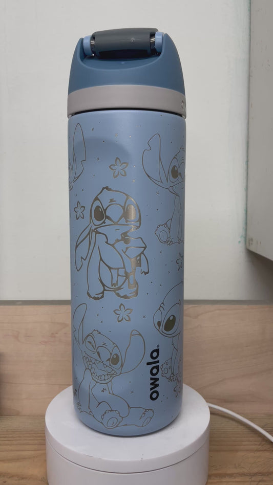 24oz Hawaiian Alien - Laser Engraved Owala Bottle