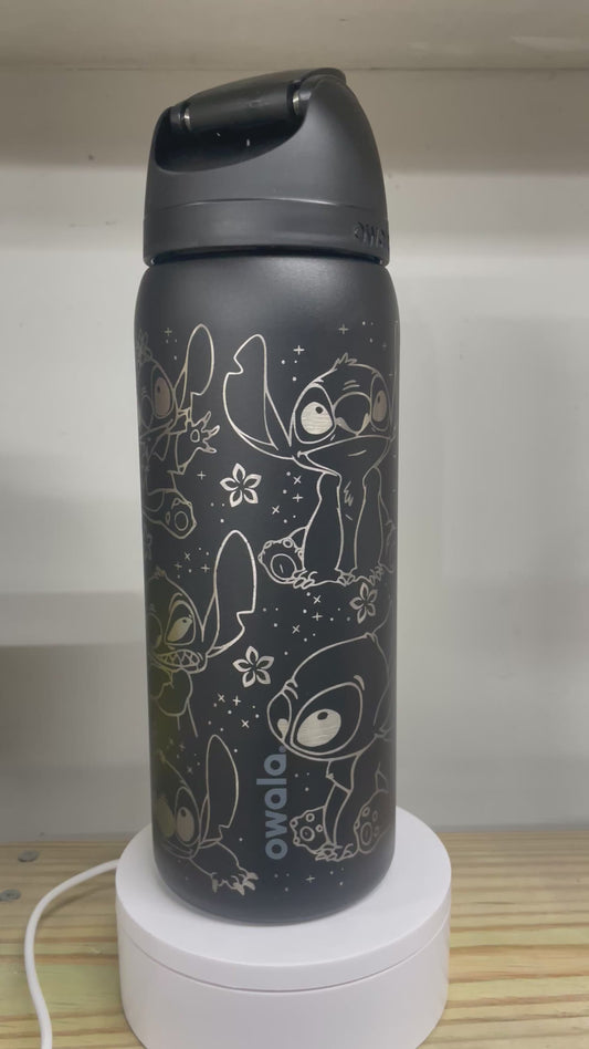 Hawaiian Alien - Laser Engraved Owala Bottle