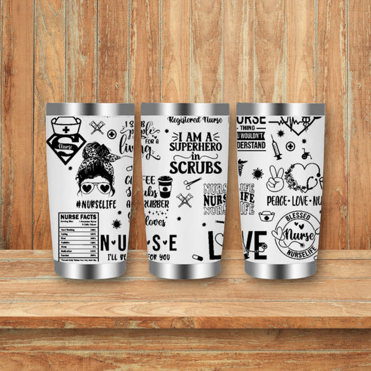 Nurse RN LPN Laser Engraved Travel Tumblers (Yeti)